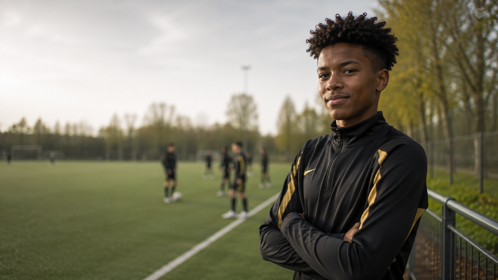 Speler van Soccer Science op het veld